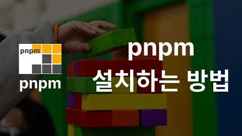 pnpm 설치하는 방법